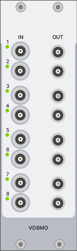 Simcenter SCADAS Mobile und Lab Acht-Kanal Spannung/ICP® Differenzialeingangs- und Ausgangsmodul - Lab - with monitor Output
